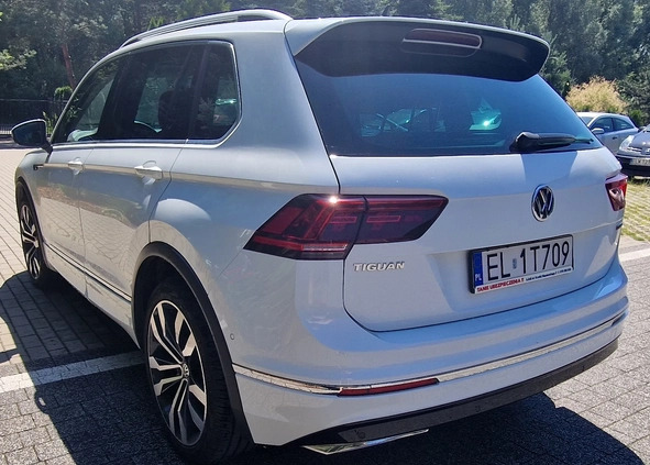 Volkswagen Tiguan cena 143000 przebieg: 48000, rok produkcji 2019 z Łódź małe 277